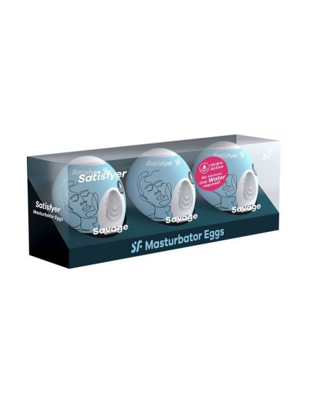 Masturbator jajko Satisfyer Eggs Bubble zestaw 3 sztuk - 2